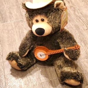 Nika smoke playing and singing bear